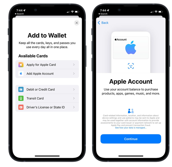 焦作苹果手机维修分享iOS 15.5钱包App如何添加 Apple 账户 